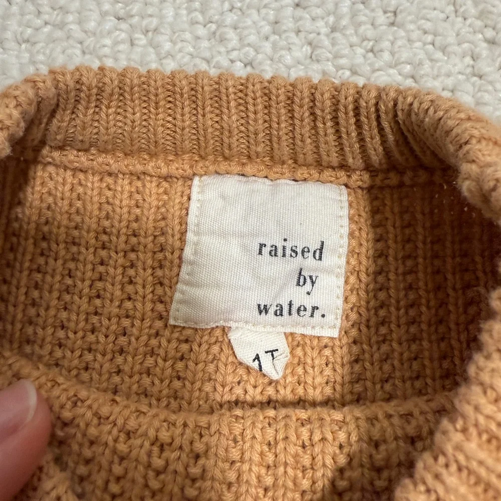 Raised by Water Girls' Tulle Knit Dress - Caramel
